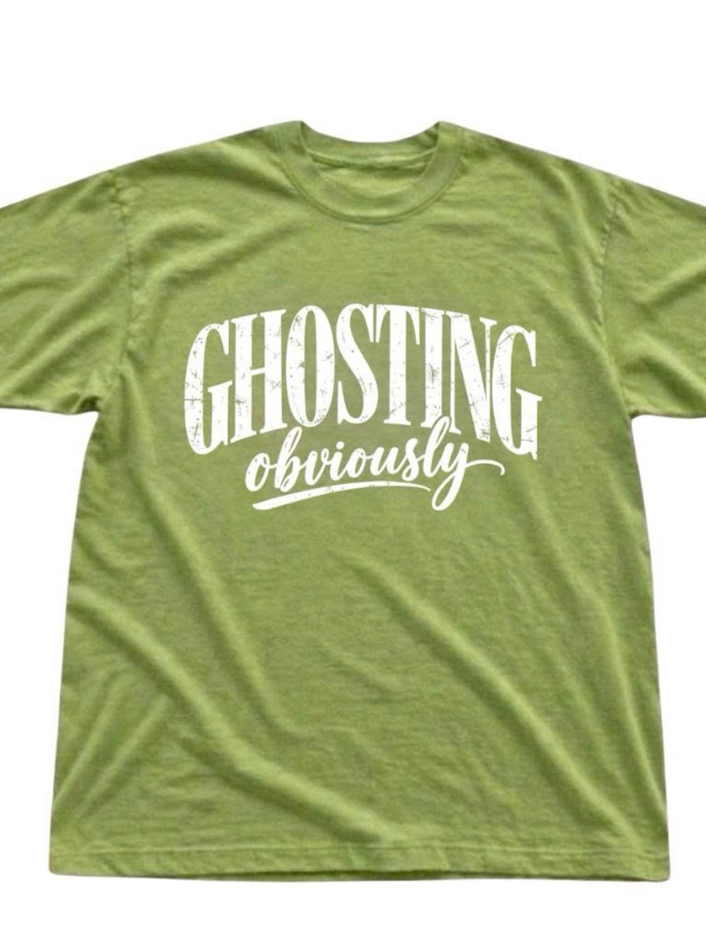 Gildan Shirt Ghosting Obviously Green Graphic Tee